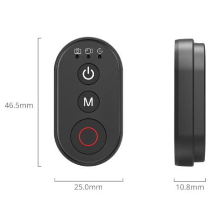 SmallRig 5462B - bezprzewodowy pilot, kontroler zdalnego sterowania do smartfonów i kamer sportowych - wymiary